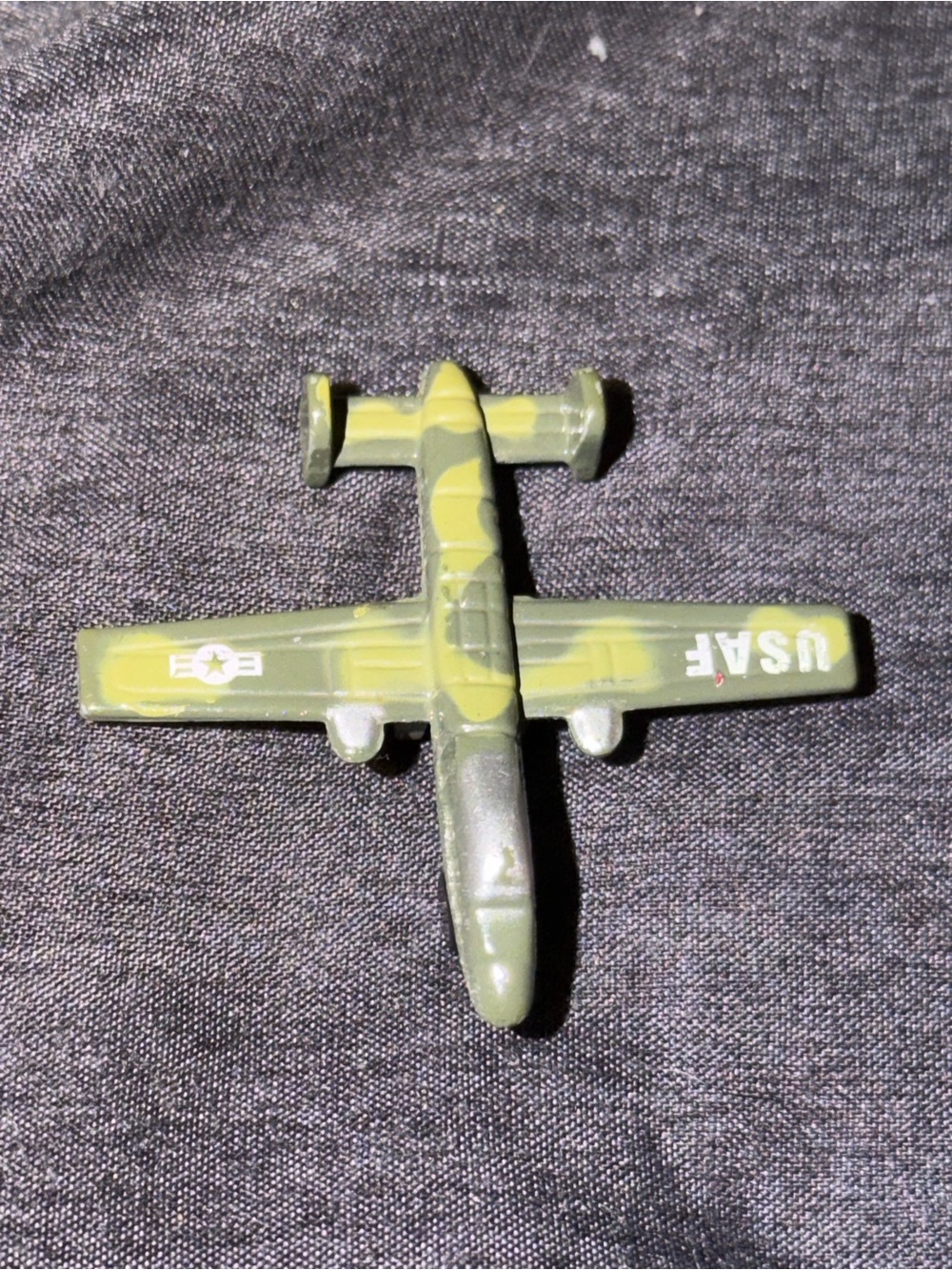 USAF United States Air Force Mini Plane Figurine Toy Collectible Used Pre Owned.